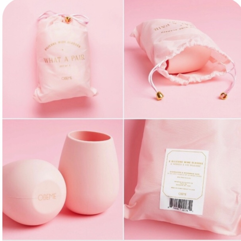 FFF Silicone Wine Cups with bag- never opened